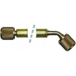 1200 mm yellow flexible hose TF-1200-5/16D-5/16-45-Y - 5/16 x 5/16 - 45° SAE