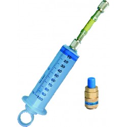 13.028 - Syringe injector 100 ml with hose (check valve x 1/4 Female) and LP...