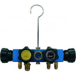 Gruppo manometrico a 4 vie, senza manometri GM-4-SM-5/16 - 3 x 5/16 SAE + 1 x...