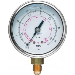 Manometro glicerina - Cassa in acciaio inox Classe 1,6...