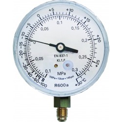 Manometri - "Pulse-Free" - Attacco radiale MAN-NPT-80-PF-600-H-R - R600