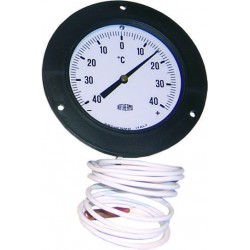 TA-100-FR - Termometro analogico a flangia reversibile - ø 100 mm - capillare...