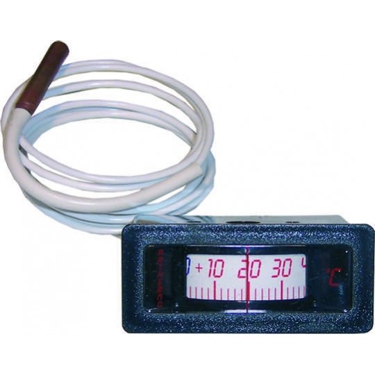 TAR - Rectangular analogic thermometer - hole 56x24 mm - capillary 1500 mm
