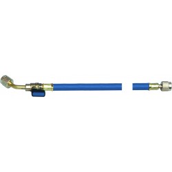 1800 mm blue flexible hose with final valve - 45° TF-1800-5/16D-5/16-45-B-VF...