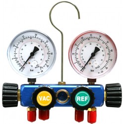 Gruppo manometrico a 4 vie con manometri GM-4-S2-C1-80-PF - R32-410