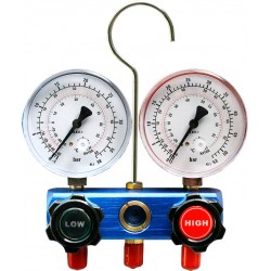 Gruppo manometrico a 2 vie con manometri GM-2-S2-C1-80-PF - R32-410