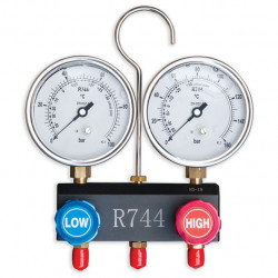 2-way manifolds with pressure gauges GM-2-CO2-OIL-80-100/160BAR
