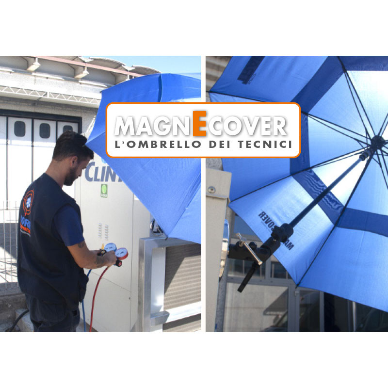 PLDOULY Magnetic Umbrella With Adjustable Base, 60 Inch Durable Work Umbrella With Magnetic Base & Flexible Fiberglass Ribs – Ideal For HVAC, Outdoor Events, And More